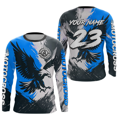 Blue Eagle Custom Motocross Racing Jersey Dirt Bike Shirts Riding Shirt