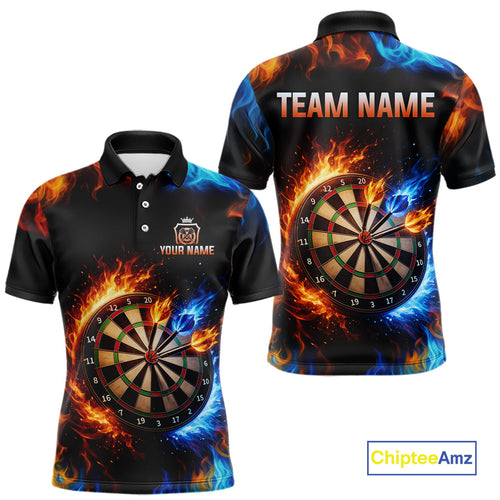 Custom Flame Darts Shirt Darts Team Jerseys Dartboard Shirt Dart League
