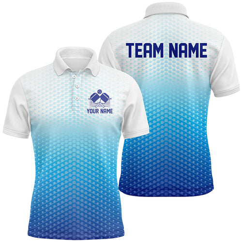 Custom Blue Pickleball Shirts, Pickleball Team Shirt With Name Pickleball Jerseys