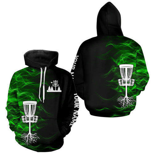 Green smoke black Disc Golf Hoodies custom team disc golf basket disc golf hoodie