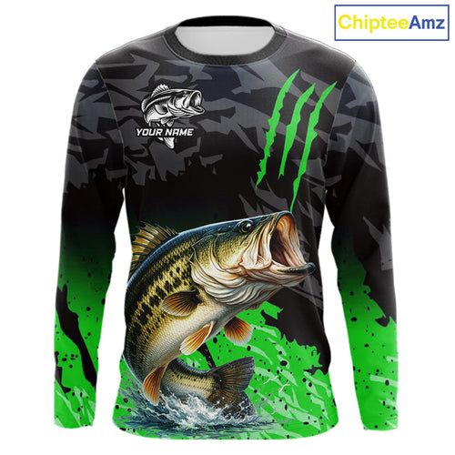 Largemouth Bass Fishing Jerseys, Custom Bass Performance Fishing Apparel
