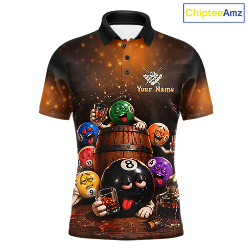 Funny Drunk 8 Ball Pool Bourbon Vintage Billiard Shirts Custom Billiard Team Jersey