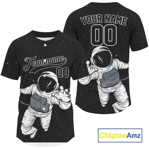 Custom Baseball Jersey Personalized Astronaut Authentic Baseball Jersey