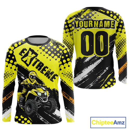 Yellow ATV Racing Jersey Custom ATV Motocross Shirt ATV Jersey