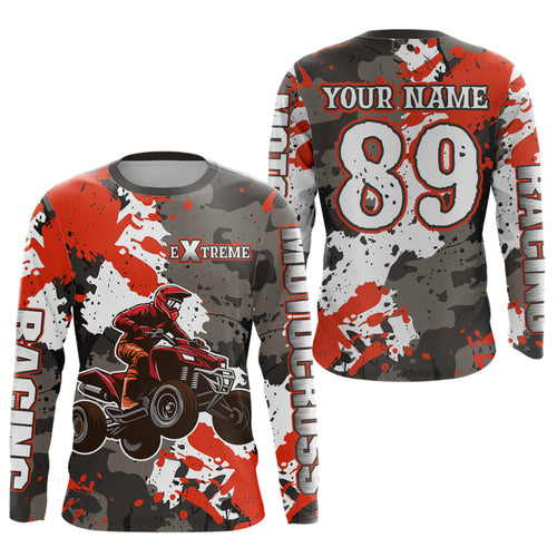 Camo ATV Racing Jersey Custom ATV Riding Shirt Quad Bike ATV Jersey Adult