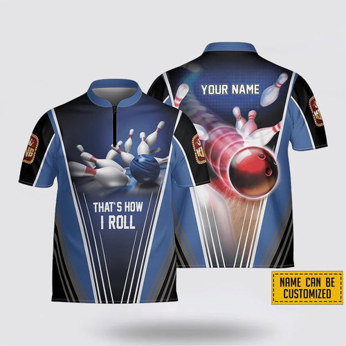 Personalized That's How I Roll Bowling Jersey Shirt - Perfect Gift for Bowling Fans