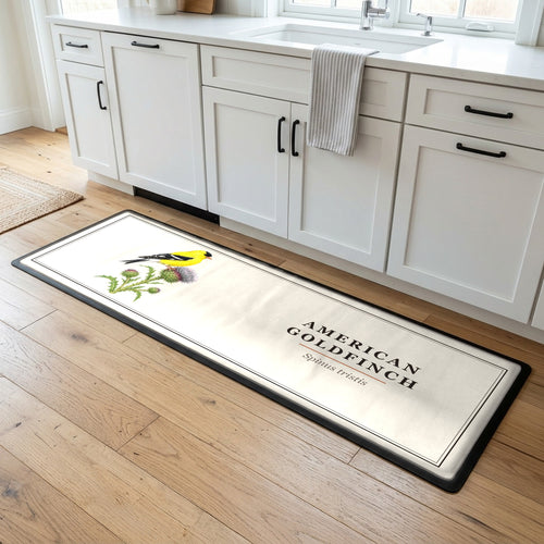 American Goldfinch Field Guide Kitchen Mat