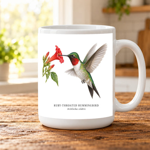 Ruby-throated Hummingbird Field Guide Mug