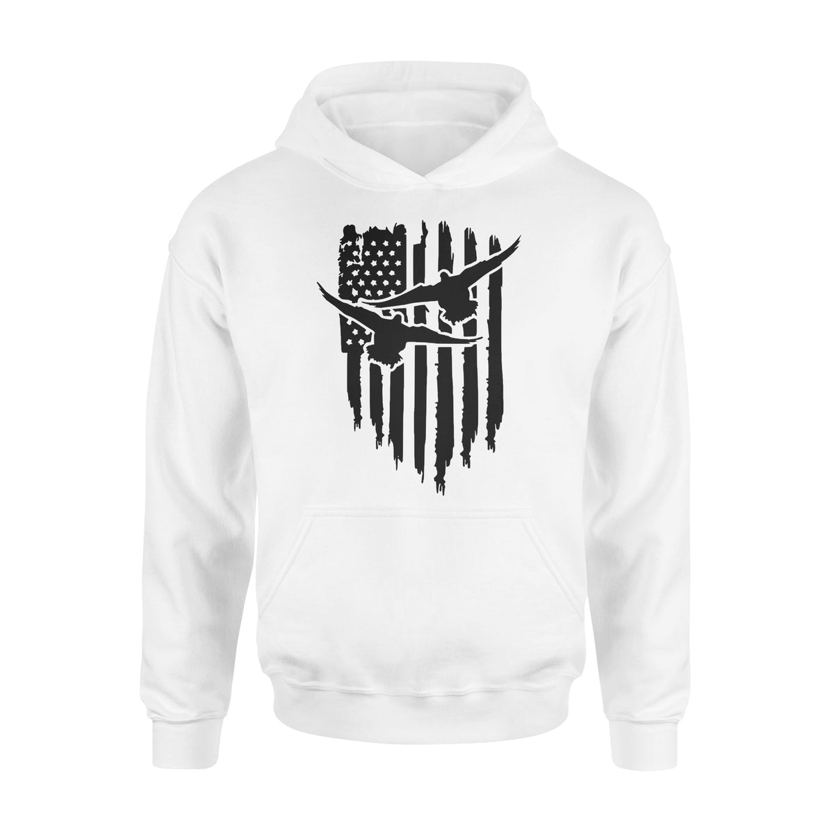 Duck Hunting American Flag Clothes, Shirt for Hunting - Standard Hoodie