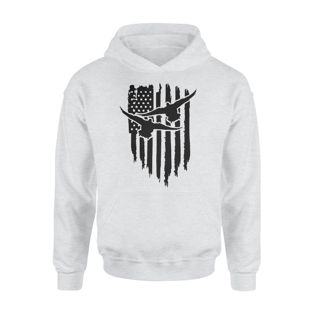 Duck Hunting American Flag Clothes, Shirt for Hunting - Standard Hoodie