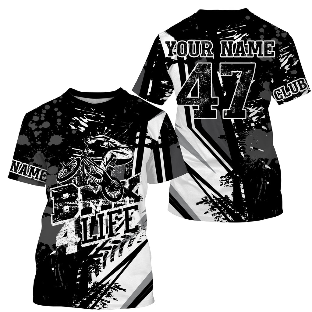 BMX 4 Life Black BMX jersey + BMX bike shirt adult bicycle motocross cycling gear