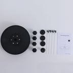 Round floating solar fountain pump with LED lights