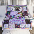 Hummingbird You and Me We Got This Comfy Sofa Fleece Throw Blanket