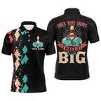 Funny Polo Bowling Shirt, Personalized Bowlers Jersey Does This Shirt Make My Balls Look Big