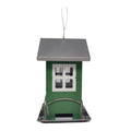 Metal cottage seed feeder