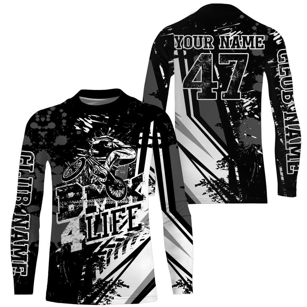 BMX 4 Life Black BMX jersey + BMX bike shirt adult bicycle motocross cycling gear
