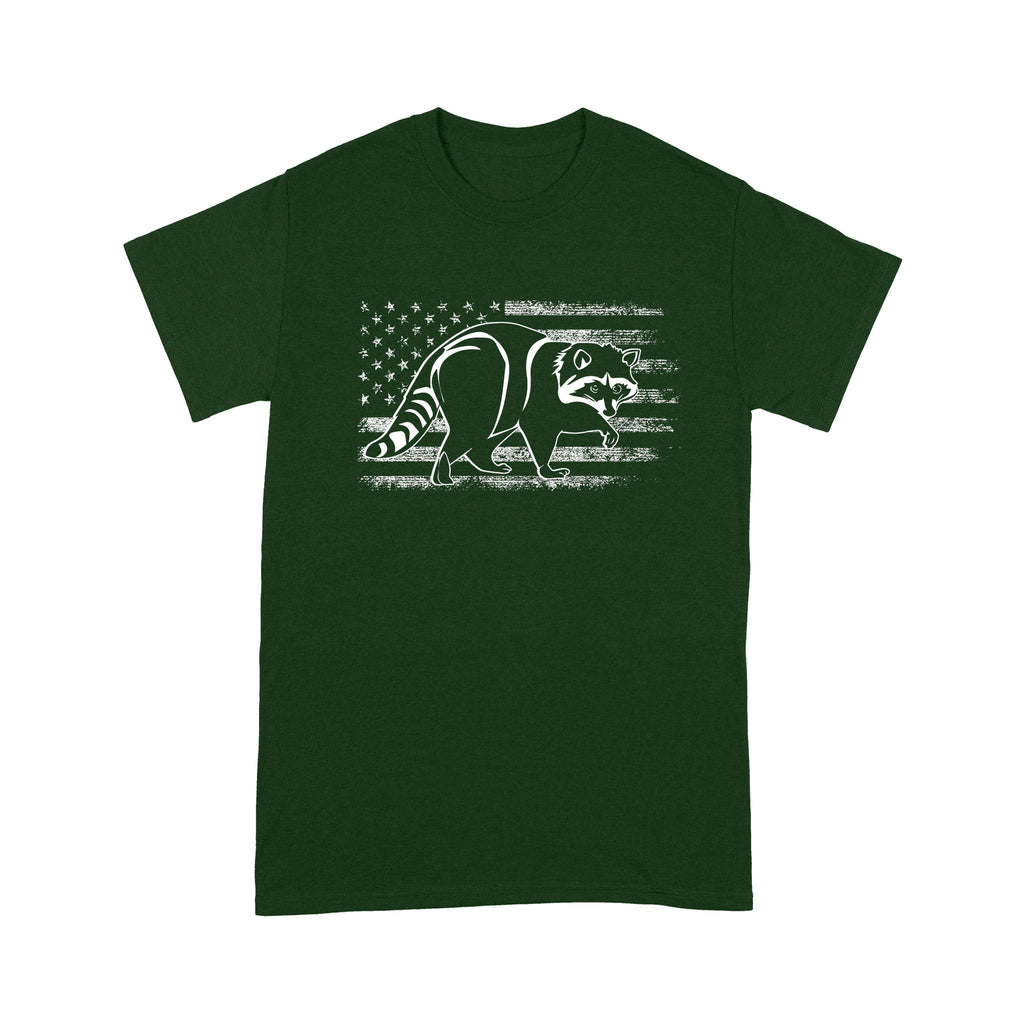 Coon hunting American flag, racoon hunter shirt - Standard T-shirt