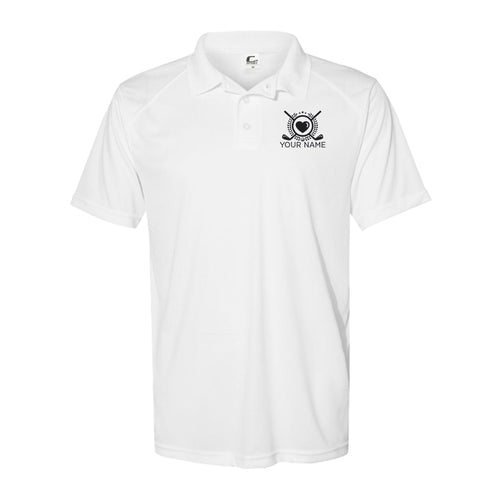 Funny Performance Polo Golf Shirts Custom Name I am not swearing I'm using my golf words D02