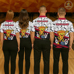 Custom Funny Pizza Bowling Shirt Fast Food Bowling Jersey