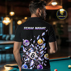 Custom Holographic Glass Break 8 Ball Billiard Shirts Team Pool Jersey