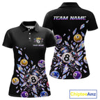 Custom Holographic Glass Break 8 Ball Billiard Shirts Team Pool Jersey