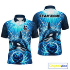 Custom Orca Bowling Team Shirt Ocean Bowling Jersey