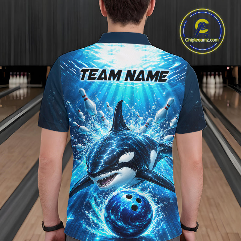 Custom Orca Bowling Team Shirt Ocean Bowling Jersey