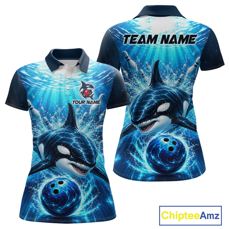 Custom Orca Bowling Team Shirt Ocean Bowling Jersey