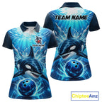 Custom Orca Bowling Team Shirt Ocean Bowling Jersey