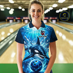 Custom Orca Bowling Team Shirt Ocean Bowling Jersey