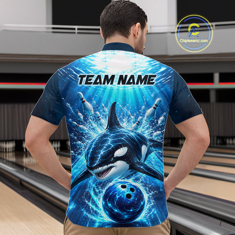 Custom Orca Bowling Team Shirt Ocean Bowling Jersey
