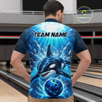 Custom Orca Bowling Team Shirt Ocean Bowling Jersey