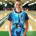 Custom Orca Bowling Team Shirt Ocean Bowling Jersey