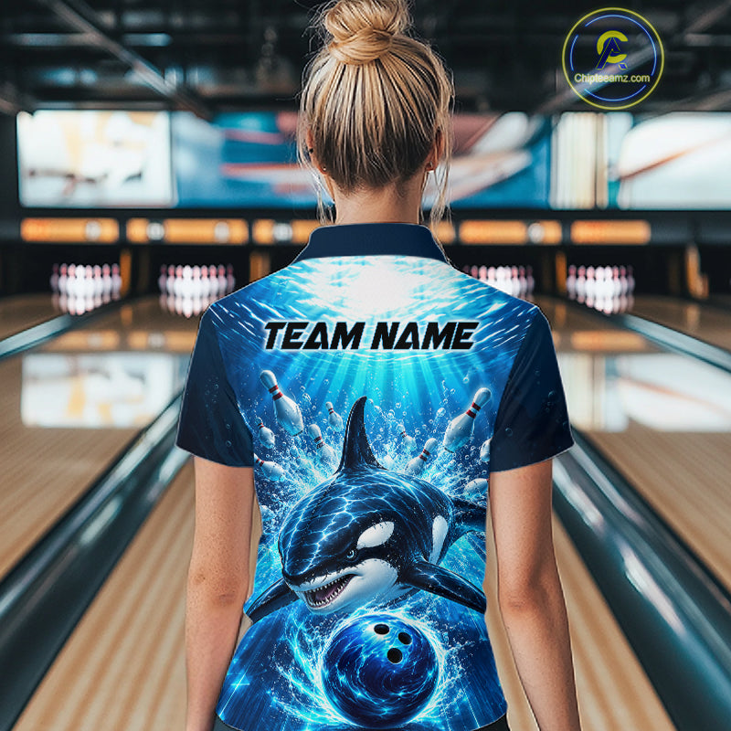 Custom Orca Bowling Team Shirt Ocean Bowling Jersey