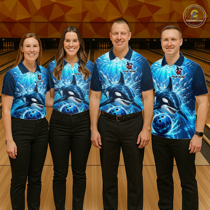 Custom Orca Bowling Team Shirt Ocean Bowling Jersey