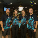 Custom Grim Reaper Billiard Shirts Pirate 8 Ball Billiard Pool Jersey