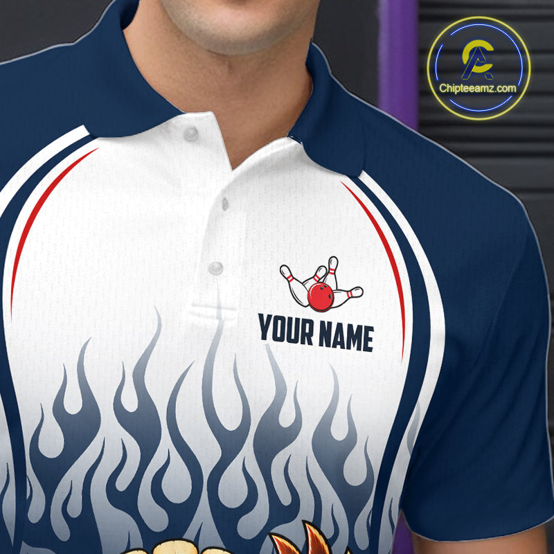 Custom Funny Turkey Bowling Shirts Navy Bowling League Jersey