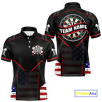 Custom American Flag Dart Shirt Patriotic Dart Team Jersey Dartboard Outfit