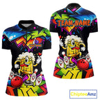 Custom Colorful Beer Bowling Shirts Funny Bowling Team Jersey Bowling Outfit