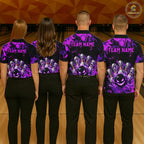 Purple Horror Bowling Team Shirt Custom Bowling Jersey Halloween Gitf
