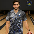 Custom Smoke Grim Reaper Bowling Hawaiian Shirt and Bowling Team Jersey