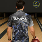 Custom Smoke Grim Reaper Bowling Hawaiian Shirt and Bowling Team Jersey