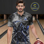 Smoke Grim Reaper Bowling Shirt Personalized Bowling Team Jersey
