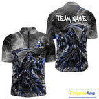 Smoke Grim Reaper Bowling Shirt Personalized Bowling Team Jersey