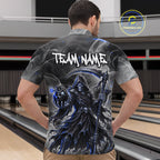Smoke Grim Reaper Bowling Shirt Personalized Bowling Team Jersey