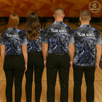 Smoke Grim Reaper Bowling Shirt Personalized Bowling Team Jersey