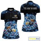 Custom Ice Whiskey Billiard Shirt 8 Ball & 9 Ball Pool Jersey