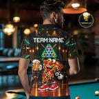 Custom Pizza & Beer Billiard Shirts 8 Ball Funny Pool Jersey