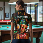 Custom Pizza & Beer Billiard Shirts 8 Ball Funny Pool Jersey