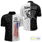 Custom American Flag Dart Team Shirt Skull Darts League Jersey